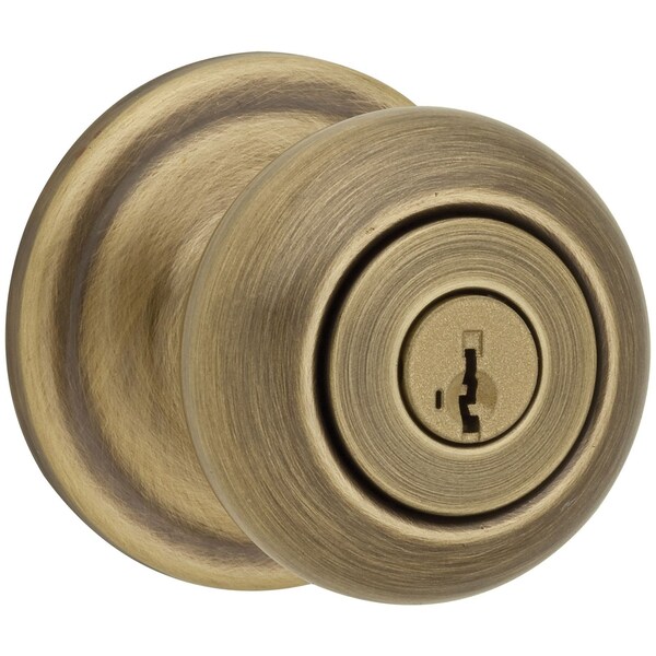 Clear Pack Juno Entry Lock SmartKey W/ RCAL Latch and RCS Strike Antique Brass Finish